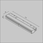 Трековый светильник Парете / Parete Exility 2700-6000K 12W 120° Dim Smart, TR106-4-12W-DS-B. TM Maytoni