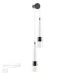 5044/24WL L-VISION ODL24 435 глянц.темн.хром/прозрачный/металл/стекло Бра LED 24W 3000K 2536Лм LUMP