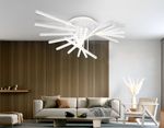 Светильник светодиодный потолочный FL6291 WH белый 160W 3000K-6400K 1100*790*315 (ПДУ ИК)