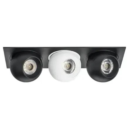 i537726272 Светильник INTERO LED 9W*3 850LM*3 24G ЧЕРНЫЙ/БЕЛЫЙ 3000K (217537+217072+217062+217072)