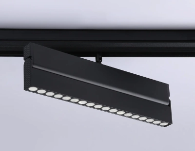 Светильник светодиодный трековый для шинопровода Magnetic GL4081 BK черный 18W 4200K 48V 24° 325*22*45