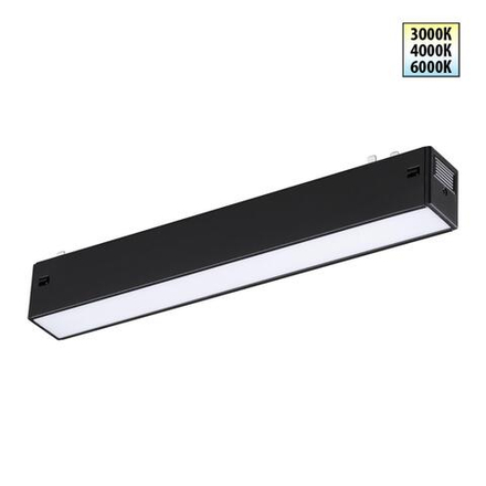 359936 PORT NT25 208 черный Трековый светильник с переключ. цв. темпер. IP20 LED 3000К\4000К\6000К 10W 90-240V VECTOR
