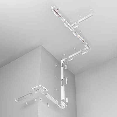 Шинопровод 2 м Exility накладной/подвесной белый, TRX034-412W. TM Maytoni