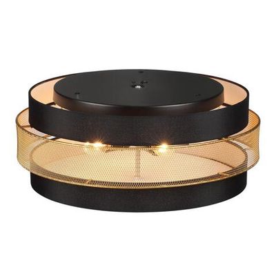 8003/6C MODERNI LN25 161 черный/черный, золотой металл/металл, текстиль Потолочный светильник Е27 6*60W 220V ANIMAISA