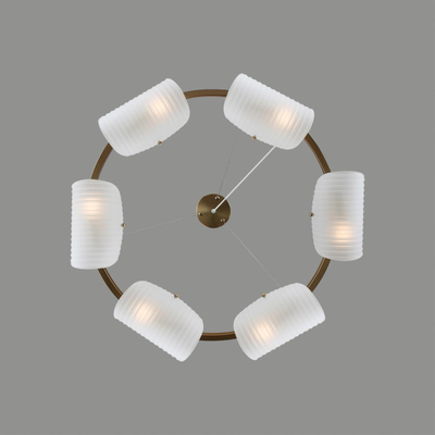 6571/6 NEOCLASSI LN25 52 медный/белый/металл/стекло Люстра E14 6*60W 220V FIORO