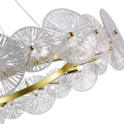 SL1657.203.10 Люстра подвесная ST-Luce Золотистый/Прозрачный E14 10*40W