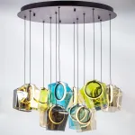 796329 Люстра CARAMELLO LED 12х6W 1400LM КОФЕЙНЫЙ/МУЛЬТИКОЛОР 3000K Lightstar