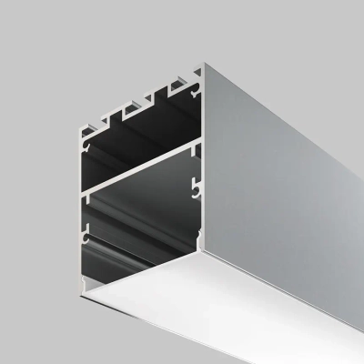 Алюминиевый профиль накладной-подвесной 50x50 (Серебро, 2 м), ALM-5050-S-2M. TM Maytoni
