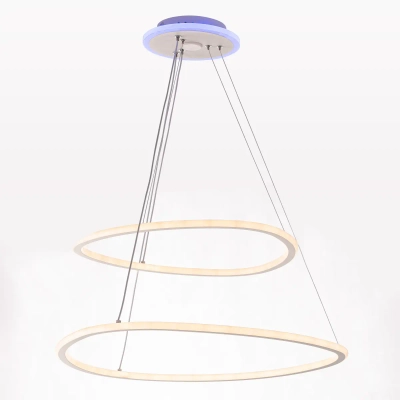 Citilux ТRIO CL215B060E LED Люстра подвесная с пультом Белая