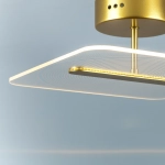 738043 Люстра ACRILE 14W LED 1236LM 120G ЗОЛОТО 3000K