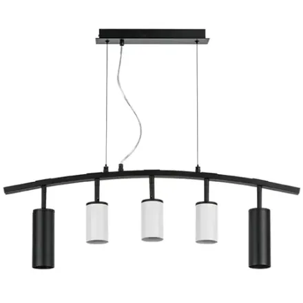 LR735872363 Люстра RULLO 5х50W GU10 ЧЕРНЫЙ/БЕЛЫЙ (571735+214436-3+214487-2)