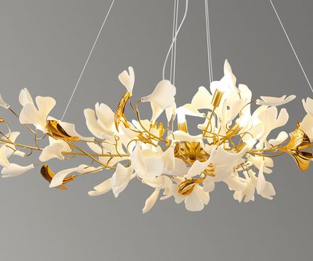07868-10A,36 Люстра Сири латунь w150*55 h200 G9 10*5W  (Led лампы в комплекте)