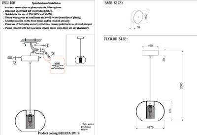 Светильник подвесной Crystal Lux BELEZA SP1 E CHROME 0232/201