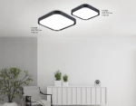 Потолочный светодиодный светильник FZ1268 BK черный 27W 5000K 350*350*60 (Без ПДУ)