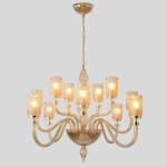 Люстра Crystal Lux SILVESTRO SP12 AMBER 2971/312