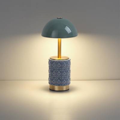 5452/3TL L-VISION ODL_EX26 светлая бронза/зеленый/синий/металл/керамика Настольная лампа беспроводная LED*3W 3000K LULU