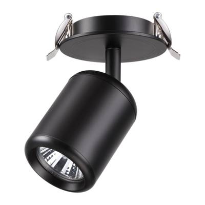 370451 SPOT NT19 316 черный Встраиваемый светильник IP20 GU10 50W 220V PIPE