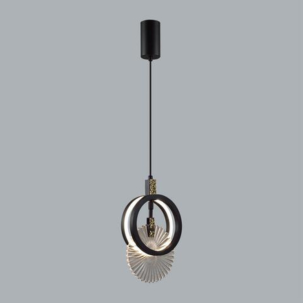 5421/17L HIGHTECH ODL_EX25 083 черный/золото/металл/стекло Подвес LED 17W 3000K 986Лм MERCURY