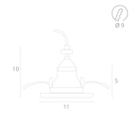 Точечный встраиваемый светильник Arte Lamp TAURUS A6663PL-1WH, 1хGU10