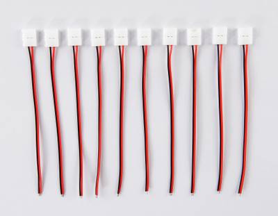 Соединитель гибкий односторонний для светодиодной ленты 2835 12/24V GS7051 (2 конт.) 150 мм (10шт)