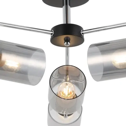 IL8249-6COU-79 BK CR светильник потолочный ILLUMICO, E27х6