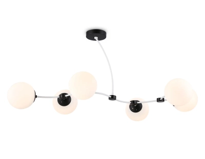Подвесной светильник TR2552/6 WH/BK белый/черный E27/6 max 60W 1160*600*450