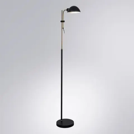 Торшер Arte Lamp ZETTA A7055PN-1BK, 1хE27