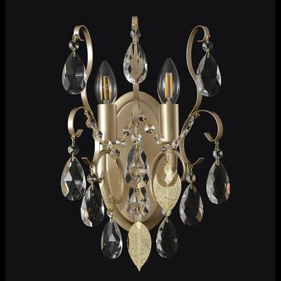 Бра Crystal Lux ESMIRALDA AP2 GOLD 0523/402