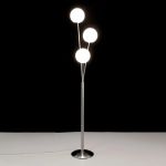 CL102934 Томми Хром Мат.+ Белый Св-к Торшер