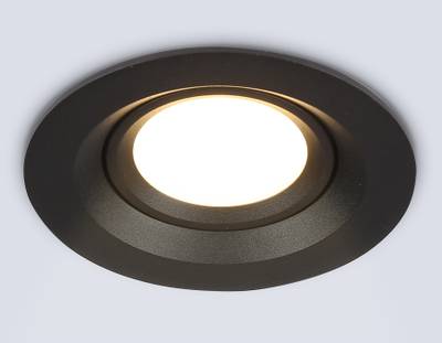Светильник встраиваемый TN1142 BK черный IP44 GU5.3 D95*38