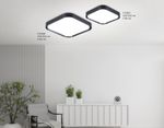 Потолочный светодиодный светильникFZ1262 BK черный 18W 5000K 250*250*60 (Без ПДУ)