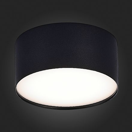 ST606.442.12 Светильник потолочный Черный LED 1*12W 4000K 1 080Lm Ra&gt;85 120° IP20 D120xH55 185-265V