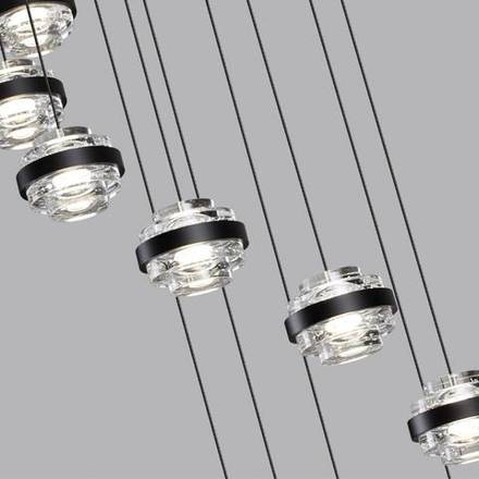 5031/80L L-VISION ODL24 391 чёрный/металл/акрил Люстра LED 80W 4000K 5723лм KLOT