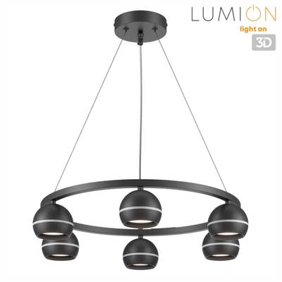8242/6 COMFI LN25 черный металл Светильник подвесной LED GX53 6*7W 220V LUAZANA