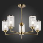 SLE1046-302-05 Люстра потолочная Бронза/Прозрачный E27 5*60W