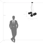 815057 Люстра GLOBO 5х40W G9 МАТОВЫЙ ЧЕРНЫЙ Lightstar