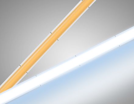 Светодиодная лента GS4613 COB 400Led/10W m/ 24V IP20 6500K/ 5m*5mm*2.1mm кратность резки 20mm (2 конт.)