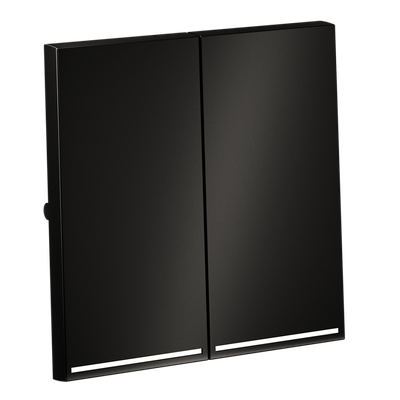 VLSM000412 Клавиши для выключателя/переключателя двухклавишного с подсветкой, S70 Metal (антрацит). (ТМ Maytoni)