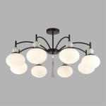 8273/8C NEOCLASSI LN26 041 черный/серый/белый, металл/керамика/стекло Люстра потолочная Е14 8*40W 220V GLORIYA