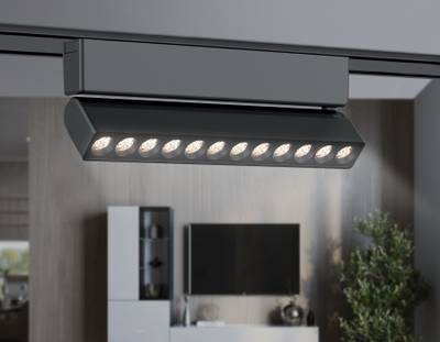 Светильник светодиодный трековый для шинопровода Magnetic Ultra Slim GV1474 BK черный IP20 12W 4200K 48V 24° 230*26*80
