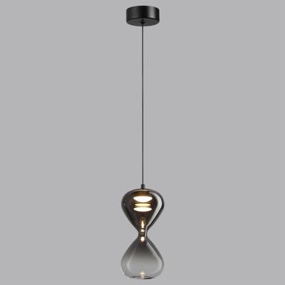 5092/4LA PENDANT ODL25 415 черный/дымчатый градиент/прозрачн./металл/стекло Подвес LED 4W 4000K 388Лм GLESSI