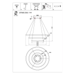 ST605.503.114 Cветильник подвесной SMART ST-Luce Белый/Белый LED 1*114W 2800-6500K