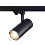 ST661.446.40 Св-к трек. Черный LED 1*40W 4000K 3 200Lm Ra>90 38° IP20 L190xW85xH265 165-265V