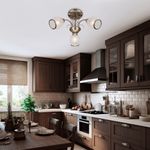 Потолочная люстра античная бронза 30026/3 античная бронза