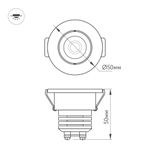 Светодиодный светильник LTM-R50WH 5W Warm White 25deg (Arlight, IP40 Металл, 3 года)