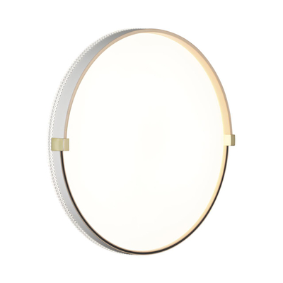 7646/DLN PALE SN 189 Светильник пластик/белый/золотой LED 48Вт 3000/4000/6000К D390 IP43 CCT OLIDI WHITE