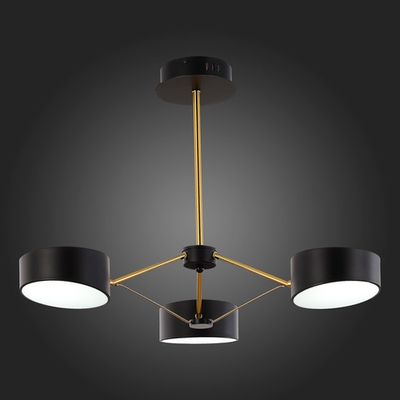 SLE6005-402-03 Светильник потолочный Черный, Золотистый/Черный LED 3*10W