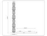 Светильник светодиодный напольный LH30112 SB/TI бронза/янтарь 35W 3000K D260*1325