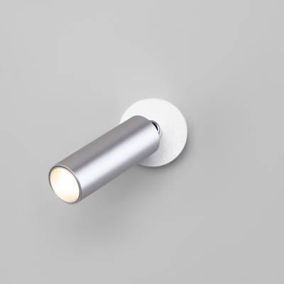 Настенный светодиодный светильник в стиле минимализм 20133/1 LED серебро