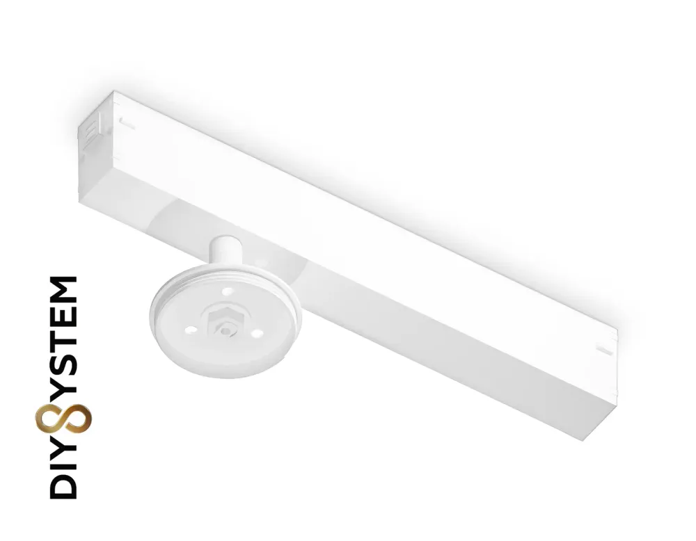 Крепеж трековый для корпуса DIY D60mm Magnetic 220V A2544 WH белый 232*60*80 Крепеж трековый для корпуса DIY D60mm Magnetic 220V A2544 WH белый 232*60*80